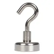 Neodymium Pot Magnet with Threaded Hook - 75mm diameter x 98mm