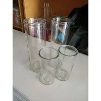 在飛比找蝦皮購物優惠-玻璃杯 高球杯 高腳杯 2大(高24cm)+2小(高15cm
