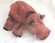 Dream Puppets~Plush BROWN DINOSAUR Hand Puppet~NWOT~Soft & Cuddly
