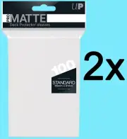 200 ULTRA PRO CLEAR PRO-MATTE STANDARD SIZE DECK PROTECTORS Card Sleeves MTG