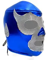 Classic Lucha Libre Adult Luchador Mexican Wrestling Mask Costume (Blue Demon)