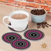 Bpm Patrol Drink Coaster Gift Set Natural Sandstone
