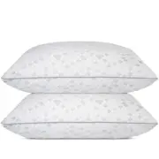 Shredded Memory Foam Pillows, Medium Firm Queen Size Pillows 2 Pack,Couples B...