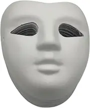 DIY Human Face Paper Mask - V-Shape Design for Creative Painting & Costume Making - Set of