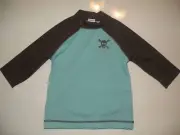GYMBOREE BLUE SKULL CROSSBONE S/S RASHGUARD 3 4 7 NWT
