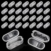 Blind Chain Connector Clips, 30 Pieces, Clear Plastic, Ball Chain Cord Connectors for Roman and Roller Blinds