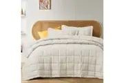 Natural French Linen Coverlet Set by Vintage Design Homewares