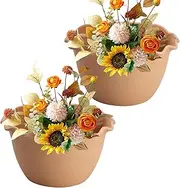 Wall Planter - Set of 2 Gutter | Indoor Wall Planter, Balcony Baskets for Railing, Decorative Wall for Indoor, Balcony and Garden
