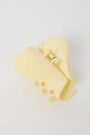 Yellow Heart Claw Clip