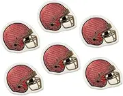NUOBESTY 6pcs Football Helmet Iron Patches Embroidered Sports Applique for Clothes Backpacks and Jeans Durable Wear Resistant Easy to Apply Embroidery for Team Gear and Fan Merchandise