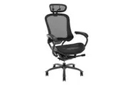 Maestro Furniture Lopez Adjustable Mesh Ergonomic Office Executive Computer Chair W/ Headrest - Black