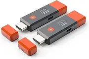 Wireless HDMI Transmitter and Receiver, Portable 1080P@60Hz HD HDMI Wireless Extender, Plug and Play, Support 50M/165FT, 2.4/5.8GHz for PC/Laptop/Camera/HDTV/Projector/TV Box.