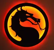 Large LED Lighted Mortal Combat Inspired Wall Art, Video Game Decor, Sign