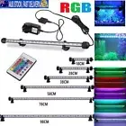 Aquarium Fish Tank RGB LED Light Bar Full Spectrum Submersible Lamp Key Control