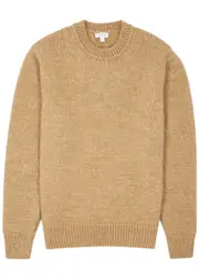 Sunspel Alpaca-blend Jumper - Camel - S S