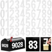Reflective Mailbox Number for Outside, 4 Inch 4 Sets Vinyl Waterproof 4 inch