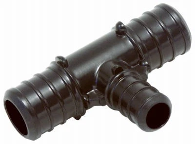 Pipe Fitting, Poly Pex Tee, 3/4 x 3/4 x 1/2-In., 10-Pk. -UP412A10