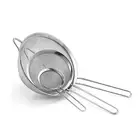 3-Piece Fine Mesh Sieve Set, Multi-Purpose Flour Sifter Made of Steel