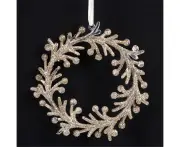 Christmas Tree Ornaments - Champagne Wreath