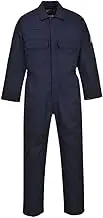 Portwest BIZ1 Mens Heat Flame Resistant Welding Overalls Bizweld FR Protective Boiler Suit Work Coveralls Durable Workwear Mechanics Warehouse Garages Navy, 6XL
