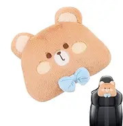 Generisch Bear Car Neck Pillow, Cute Car Neck Support Pillow, Cute Plush Lumbar Support Pillow, Cartoon Car Neck Pillow, Travel, Back Seat Cushion