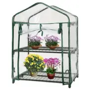2 Tier Mini Greenhouse PVC Garden Plants Grow House Plant Prorect Cat Pest BANT