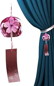 Wind Chimes for Outside - Outside Romantic Flower Japanese Wind Bells | Traditional Lucky Small Wind Chimes, Indoor Outdoor Garden Bell with Card