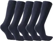 [FeelMeStyle] 5 Pack Men Boot Long Toe Socks Men's Cotton Leg Warmers Five Fingers Toe Socks