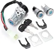 Ignition Key Switches for CH80 for Elite 1985-2007 35010-GV4-901 Ignition Switch Fuel Gas Cap Seat Lock Key Kit Ignition Barrel Key Switch