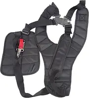 Hanperal Black Comfort Strap Double Shoulder,Trimmer Shoulder Strap for Brushcutters/Trimmers/Strimmer Harness, Garden Brush Cutter Lawn Mower Nylon Belt