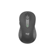 Logitech Signature M650 Mouse - Bluetooth - USB - Optical 5 Programmable Button(s) - Graphite - Wireless
