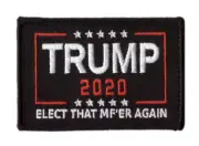 Trump 2020 Elect MF'er Again MAGA Morale Patch for VELCRO® BRAND Hook Fastener