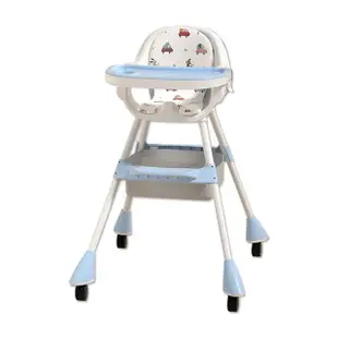 【JoyNa】寶寶餐椅 兒童餐椅 高腳餐椅 吃飯椅 學習椅(高低模式.附滾輪.雙餐盤)