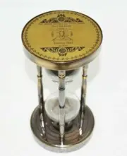 Vintage Brass Sand Timer Hourglass Sand Clock Timer For Home Office Table Gift
