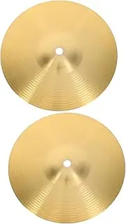 Abaodam 2pcs Set Practice Drum Cymbals Jazz Drum Crash Cymbals Lightweight and Portable for Musicians and Music Enthusiasts