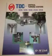 IO-M LTD TDC Vertical Turning Centers Specs Manual- 10N, 12N, 16N, 20N,25N