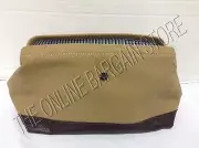 Mark Graham Pottery Barn MG Canvas Leather Supply Toiletry Case Bag Pouch Brown