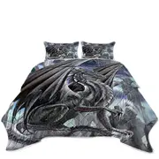 The Black King Dragon Coverlet
