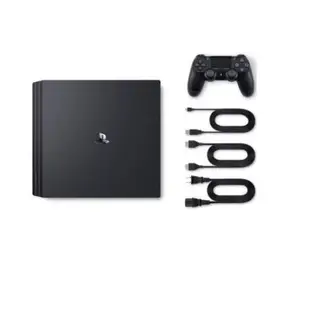 PS4 PRO 主機 極致黑 含無線把手2支 7218型  1TB 4K  黑色(二手主機商品) 【可台中南屯面交】