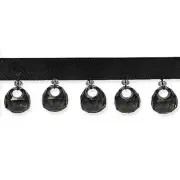 10 Yards of Reese Beaded Fringe Trim, Black
