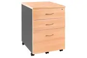 GP Pedestal Mobile 2 drawer plus 1 file - Two Toned