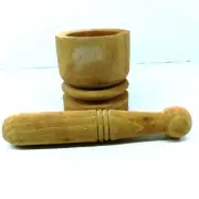 Mortar And Pestle BRAND NEW WOODEN For Herb Garlic Spices CRUSHING GRINDING