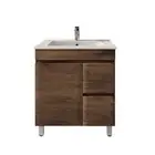 750mm Freestanding Bathroom Vanity Dark Oak Cabinet Basin Unit Floor Vanity
