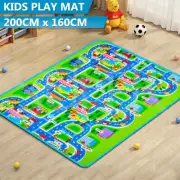 Foldable Kids Mat Waterproof Children Mats Rug Carpet Large Car Track Baby Play