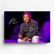 KENDRICK LAMAR SIGNED CANVAS POSTER PRINT FRAME BIGGIE KANYE MUSIC MEMORABILIA