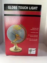 Illuminated Globe 12.5” Table Lamp Bright LED Nightlight/ Mood Light Vintage