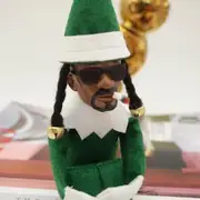 Hip Hop Doll Plush Toys Naughty Decoration Stoop Gnome Christmas Elf Good Luck Home Office Table Cute Charm Festive Fine Craftsmanship Gift