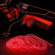 5M LED Car Interior Atmosphere Decorative Wire Strip Light Accessories Lamp D (for: Jaguar)