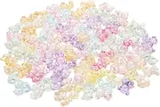 COHEALI 100pcs Acrylic Bear Beads for DIY Jewelry Making Bracelet Necklace Charm Decorations
