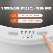 Large 20L Towel Warmer Auto Shut Off 4-Level Timer Fits Oversized Towels